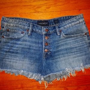 Lucky Brand Cut Off Jean Shorts